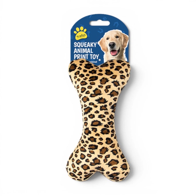 Wholesale Animal Print Squeaky Dog Toy | Wholesale Direct