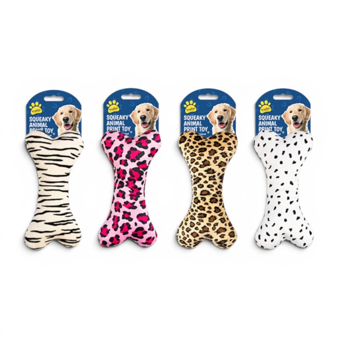 Wholesale Animal Print Squeaky Dog Toy | Wholesale Direct
