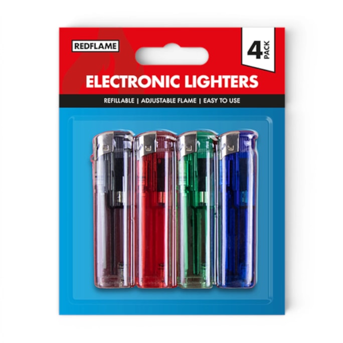Wholesale Refillable Lighters - 4 Pack | Wholesale Direct