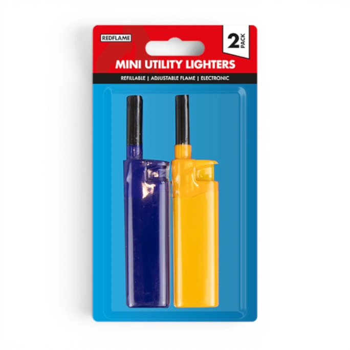 Wholesale Mini Electronic Utility Lighters 2 Pack | Wholesale Direct