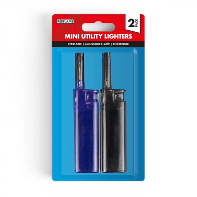 Wholesale Mini Electronic Utility Lighters 2 Pack | Wholesale Direct