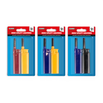 Wholesale Mini Electronic Utility Lighters 2 Pack | Wholesale Direct Wholesale Mini Electronic Utility Lighters 2 Pack | Wholesale Direct