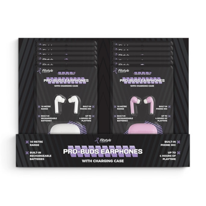Wholesale Pro Earbuds with Charging Case CDU | Wholesale Direct