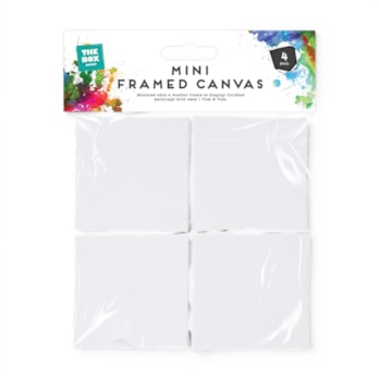 Wholesale Artist Mini Framed Canvas 7cm x 7cm - 4 Pack | Wholesale Direct