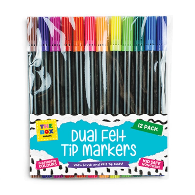 Wholesale Dual Tip Felt Pens 12pk | Wholesale Direct Wholesale Dual Tip Felt Pens 12pk | Wholesale Direct