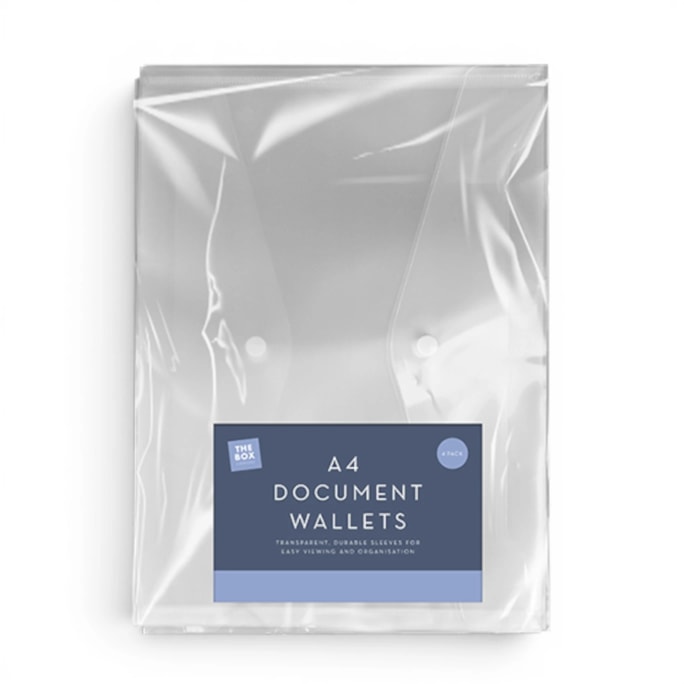 Wholesale A4 Clear Document Wallets 4pk | Wholesale Direct Wholesale A4 Clear Document Wallets 4pk | Wholesale Direct
