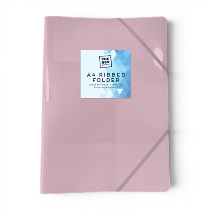Wholesale Pastel A4 Ribbed Elasticated Folder | Wholesale Direct