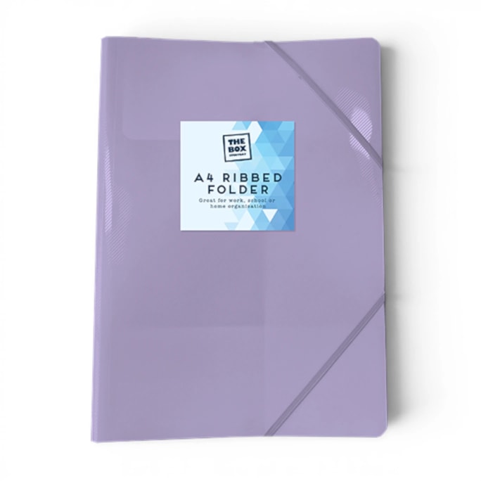 Wholesale Pastel A4 Ribbed Elasticated Folder | Wholesale Direct