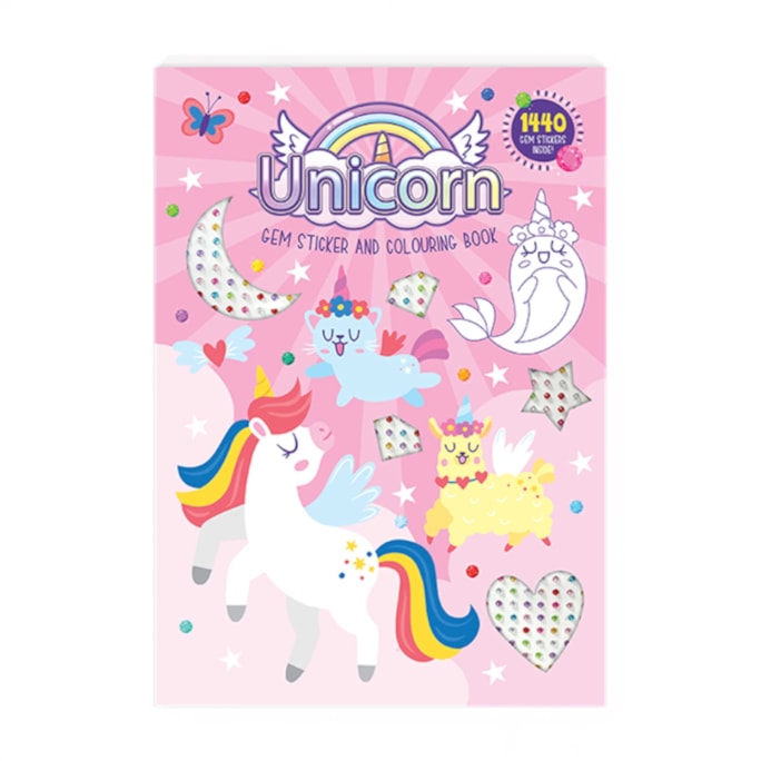 Wholesale Gem Sticker And Colouring Book | Wholesale Direct