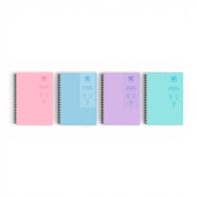 Wholesale A4 Wiro PP Notebook - 200 pages - 80gsm | Wholesale Direct Wholesale A4 Wiro PP Notebook - 200 pages - 80gsm | Wholesale Direct