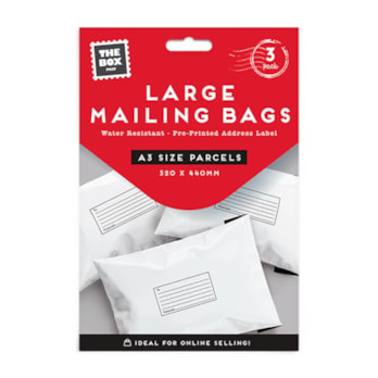 Wholesale Large Mail Bags 320 x 440mm - 3pk | Wholesale Direct Wholesale Large Mail Bags 320 x 440mm - 3pk | Wholesale Direct