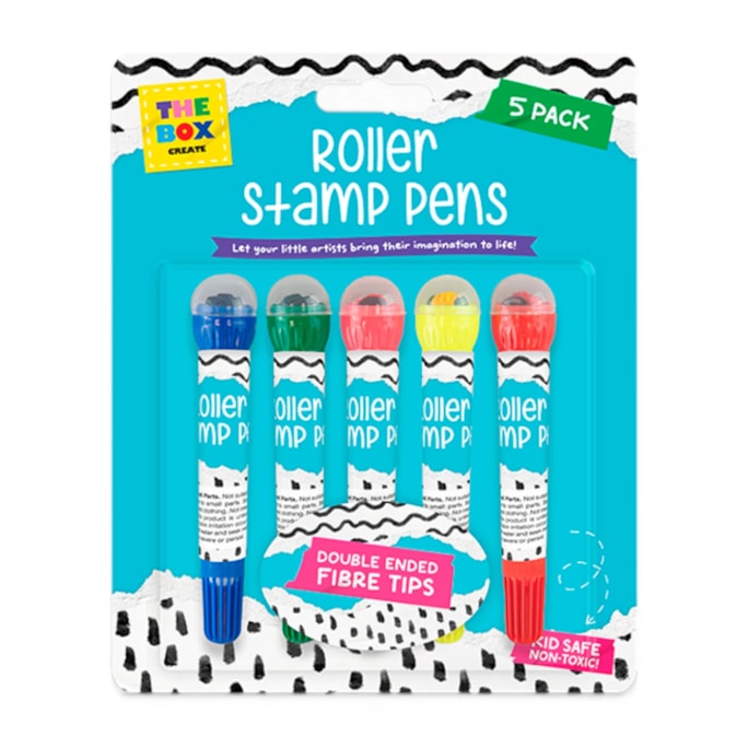 Wholesale Roller Stampers With Fibre Markers 5pk | Wholesale Direct Wholesale Roller Stampers With Fibre Markers 5pk | Wholesale Direct
