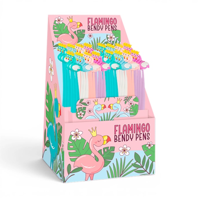 Wholesale Flamingo Bendy Pens CDU | Wholesale Direct