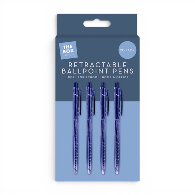 Wholesale Retractable Ballpoint Pens 20pk | Wholesale Direct