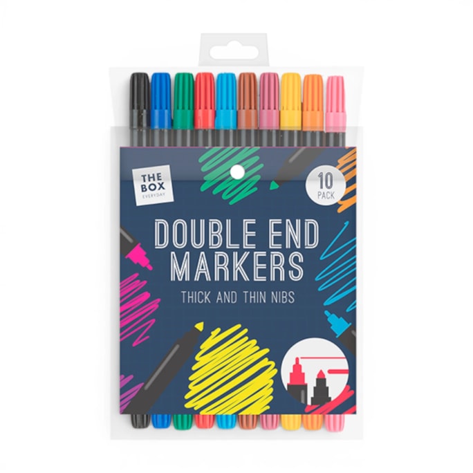Wholesale Double End Marker Pens 10pk | Wholesale Direct