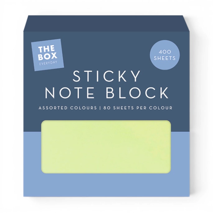 Wholesale Assorted Colours Sticky Note Block 400 Sheets | Wholesale Direct
