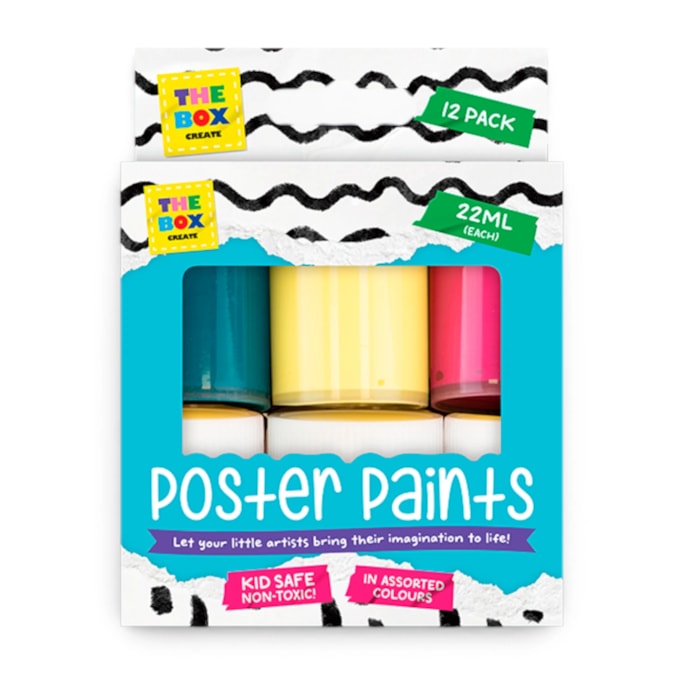 Wholesale Poster Paints 22ml 12pk | Wholesale Direct