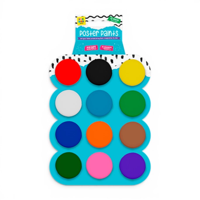 Wholesale Poster Paints 22ml 12pk | Wholesale Direct