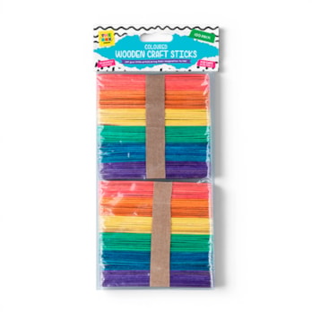 Wholesale Coloured Wooden Craft Sticks 100pk | Wholesale Direct Wholesale Coloured Wooden Craft Sticks 100pk | Wholesale Direct