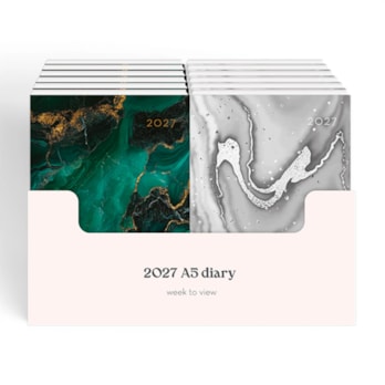 Wholesale 2027 A5 Week To View Diary CDU | Wholesale Direct Wholesale 2027 A5 Week To View Diary CDU | Wholesale Direct