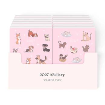 Wholesale 2027 A5 Weekly Diary & Planner CDU | Wholesale Direct Wholesale 2027 A5 Weekly Diary & Planner CDU | Wholesale Direct
