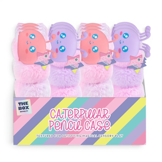 Wholesale Fluffy Caterpillar Pencil Case CDU | Wholesale Direct
