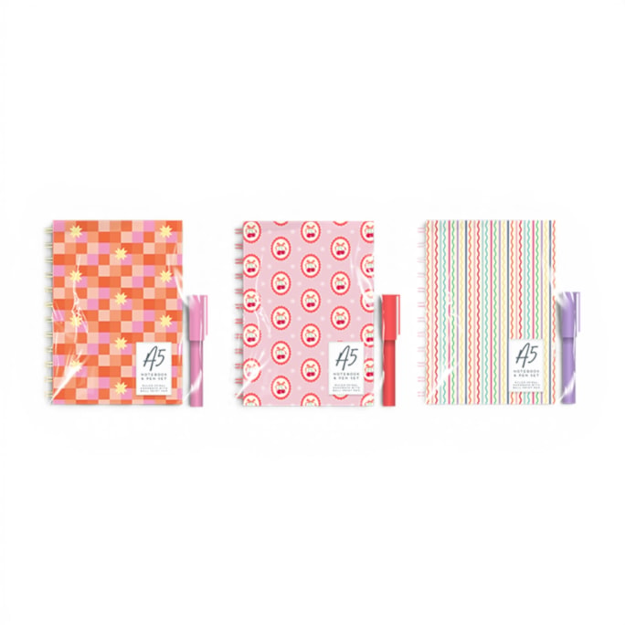 Wholesale A5 Wiro Notebook & Pen Set - Adult | Wholesale Direct