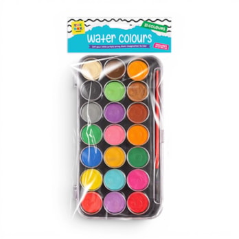 Wholesale 21 Water Colour Palette & Brush | Wholesale Direct