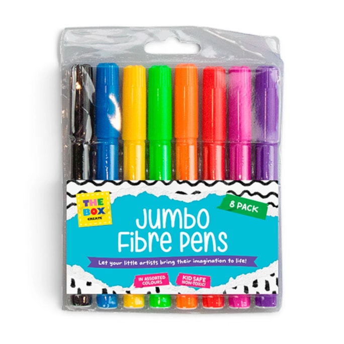 Wholesale Jumbo Fibre Pens 8pk | Wholesale Direct Wholesale Jumbo Fibre Pens 8pk | Wholesale Direct
