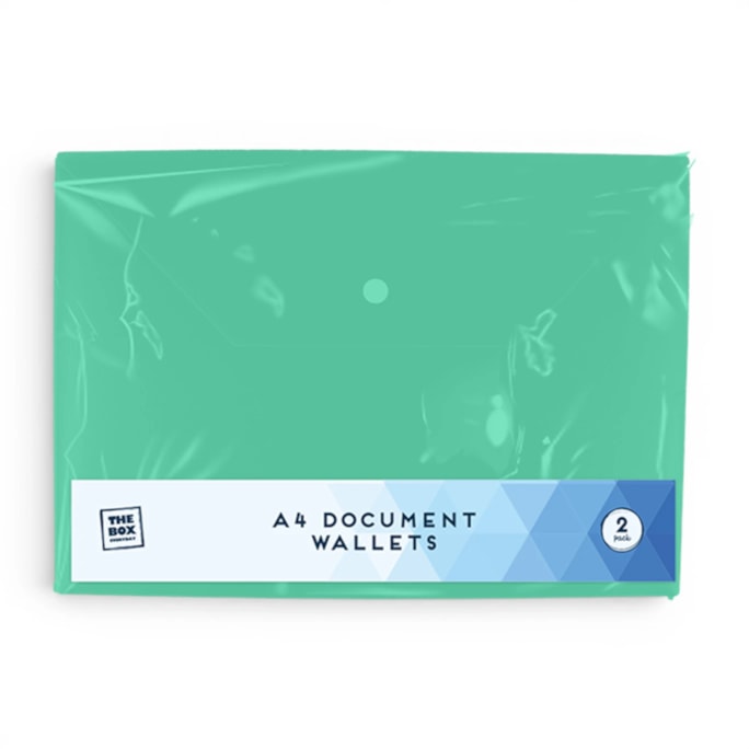 Wholesale A4 Document Wallets - 2 Pack | Wholesale Direct