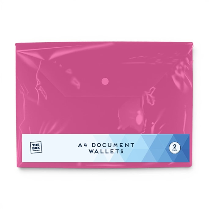 Wholesale A4 Document Wallets - 2 Pack | Wholesale Direct