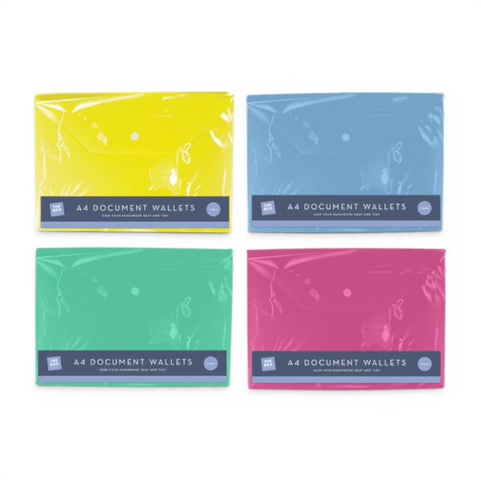 Wholesale A4 Document Wallets - 2 Pack | Wholesale Direct