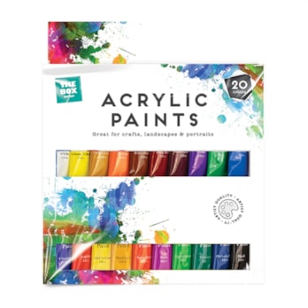 Wholesale Acrylic Paints 12ml 20pk | Wholesale Direct