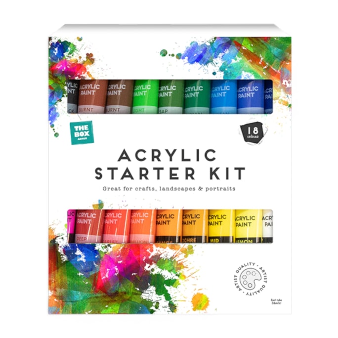 Wholesale Acrylic Starter Kit 36ml 18pk | Wholesale Direct Wholesale Acrylic Starter Kit 36ml 18pk | Wholesale Direct