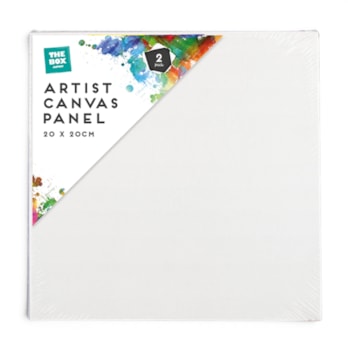 Wholesale Artist Canvas Panel 20cm x 20cm 2pk | Wholesale Direct Wholesale Artist Canvas Panel 20cm x 20cm 2pk | Wholesale Direct