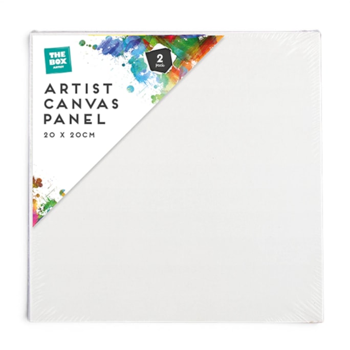Wholesale Artist Canvas Panel 20cm x 20cm 2pk | Wholesale Direct Wholesale Artist Canvas Panel 20cm x 20cm 2pk | Wholesale Direct