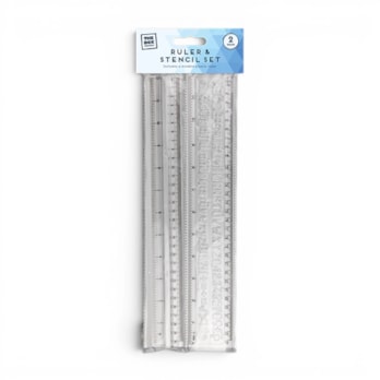Wholesale Ruler and Stencil Set 2pk | Wholesale Direct