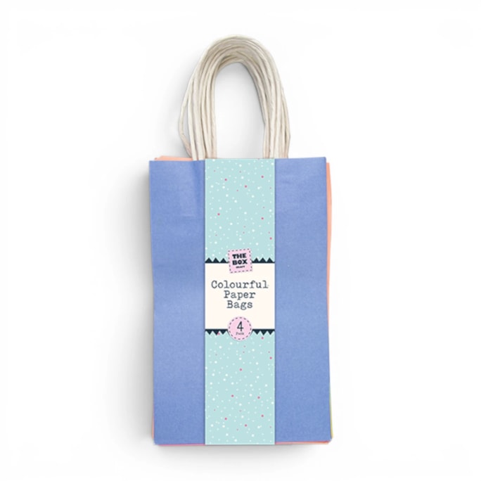 Wholesale Coloured Paper Bags 4pk | Wholesale Direct