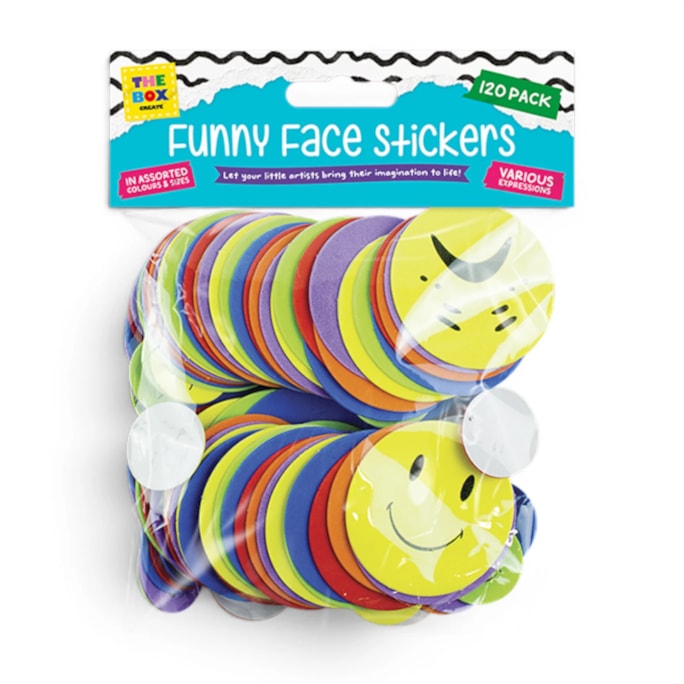 Wholesale Funny Expressions Foam Stickers 120pk | Wholesale Direct