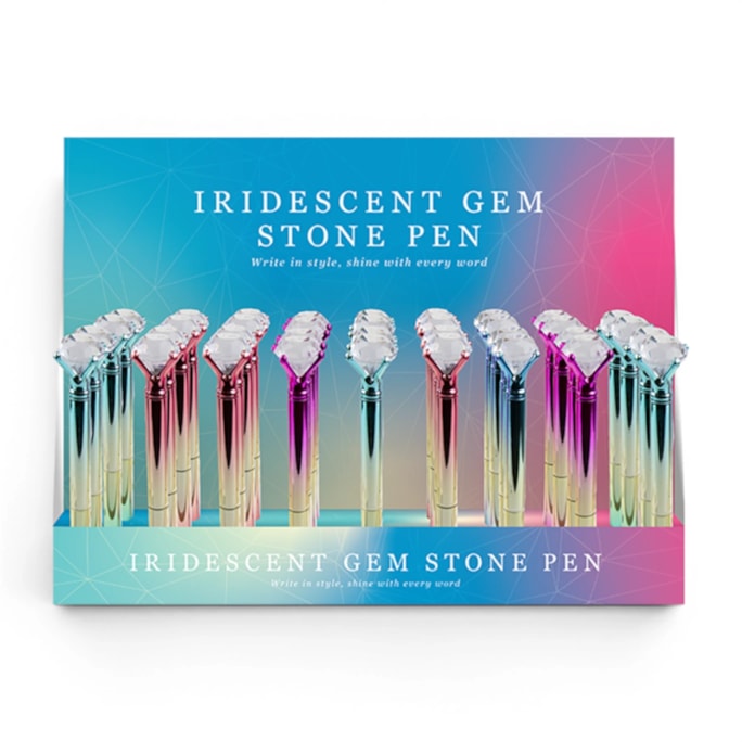 Wholesale Iridescent Gem Stone Pen CDU | Wholesale Direct