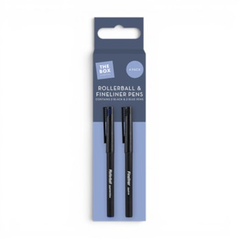 Wholesale Fine liners & Rollerballs 4pk | Wholesale Direct