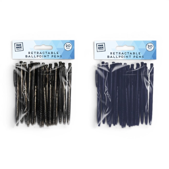 Wholesale Retractable Ballpoint Pens 20pk | Wholesale Direct Wholesale Retractable Ballpoint Pens 20pk | Wholesale Direct
