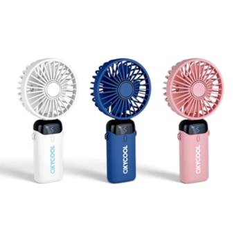 Wholesale Digital Screen Handheld Fan with Phone Stand 24cm CDU | Wholesale Direct