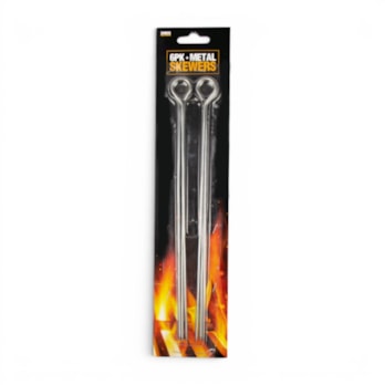 Wholesale BBQ Metal Skewers - 6 Pack | Wholesale Direct Wholesale BBQ Metal Skewers - 6 Pack | Wholesale Direct