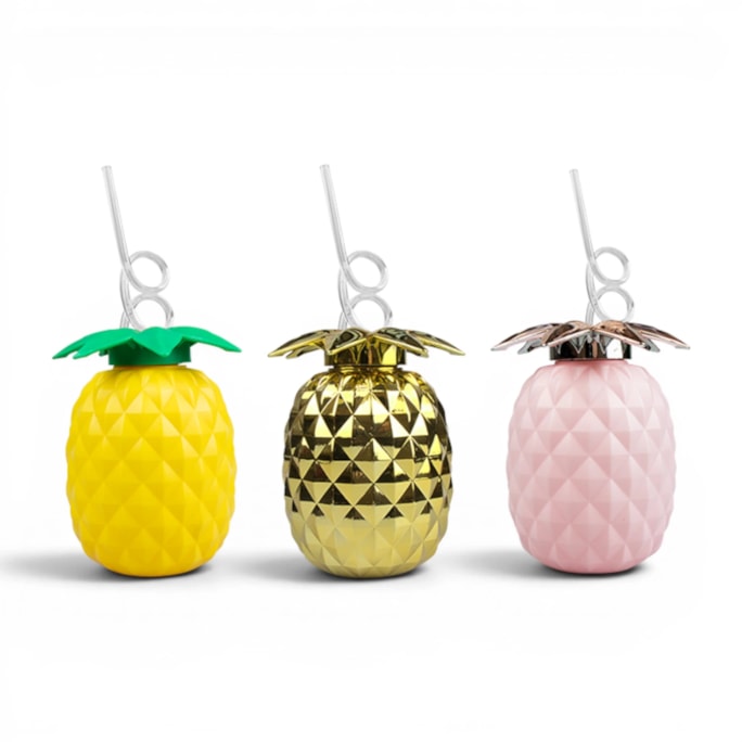 Wholesale Pineapple Cup With Straw | Wholesale Direct