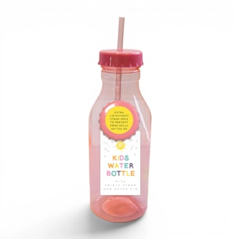 Wholesale Kid's Water Bottle With Swirly Straw 550ml | Wholesale Direct