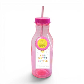 Wholesale Kid's Water Bottle With Swirly Straw 550ml | Wholesale Direct