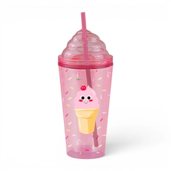 Wholesale Ice Cream Double Wall Tumbler With Straw | Wholesale Direct Wholesale Ice Cream Double Wall Tumbler With Straw | Wholesale Direct