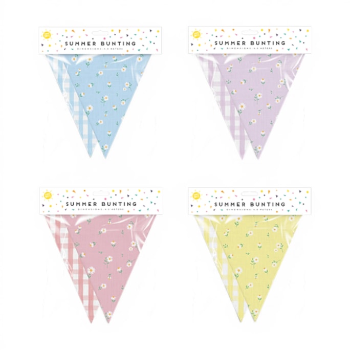 Wholesale Summer Garden Bunting 4.5m | Wholesale Direct