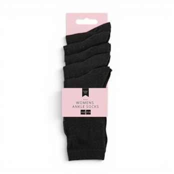 Wholesale Ladies Ankle Socks 5 Pairs | Wholesale Direct